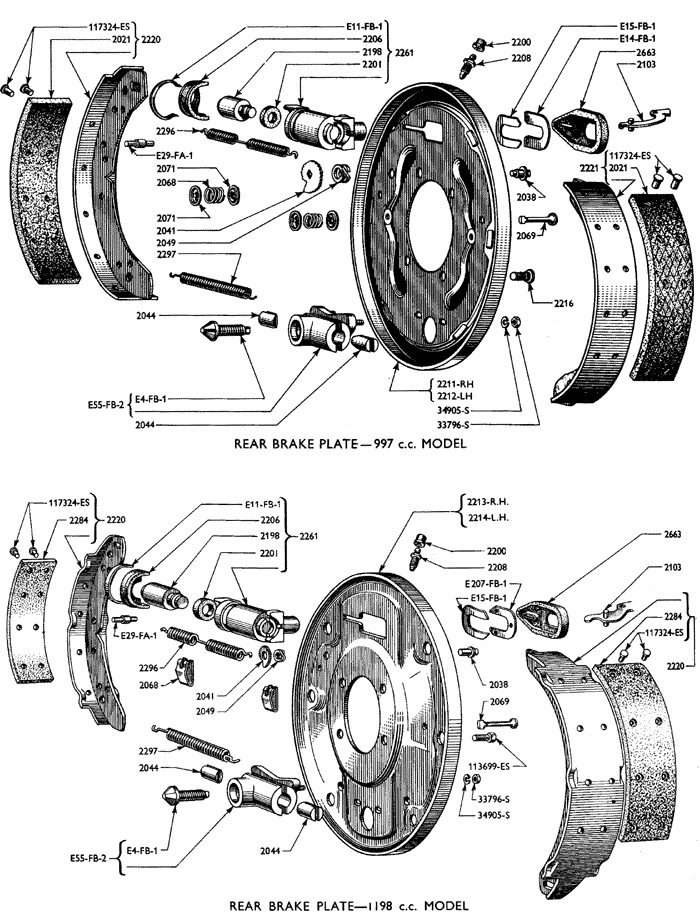 101: 105E rear brakes | Small Ford Spares