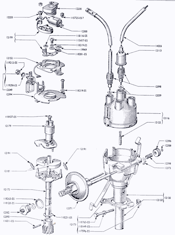 95: 107E distributor | Small Ford Spares