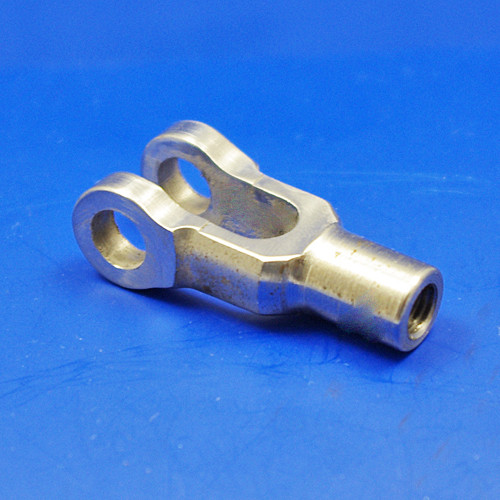 Yoke end - Short, 1/4" UNF thread, with hole for 9/32" pin