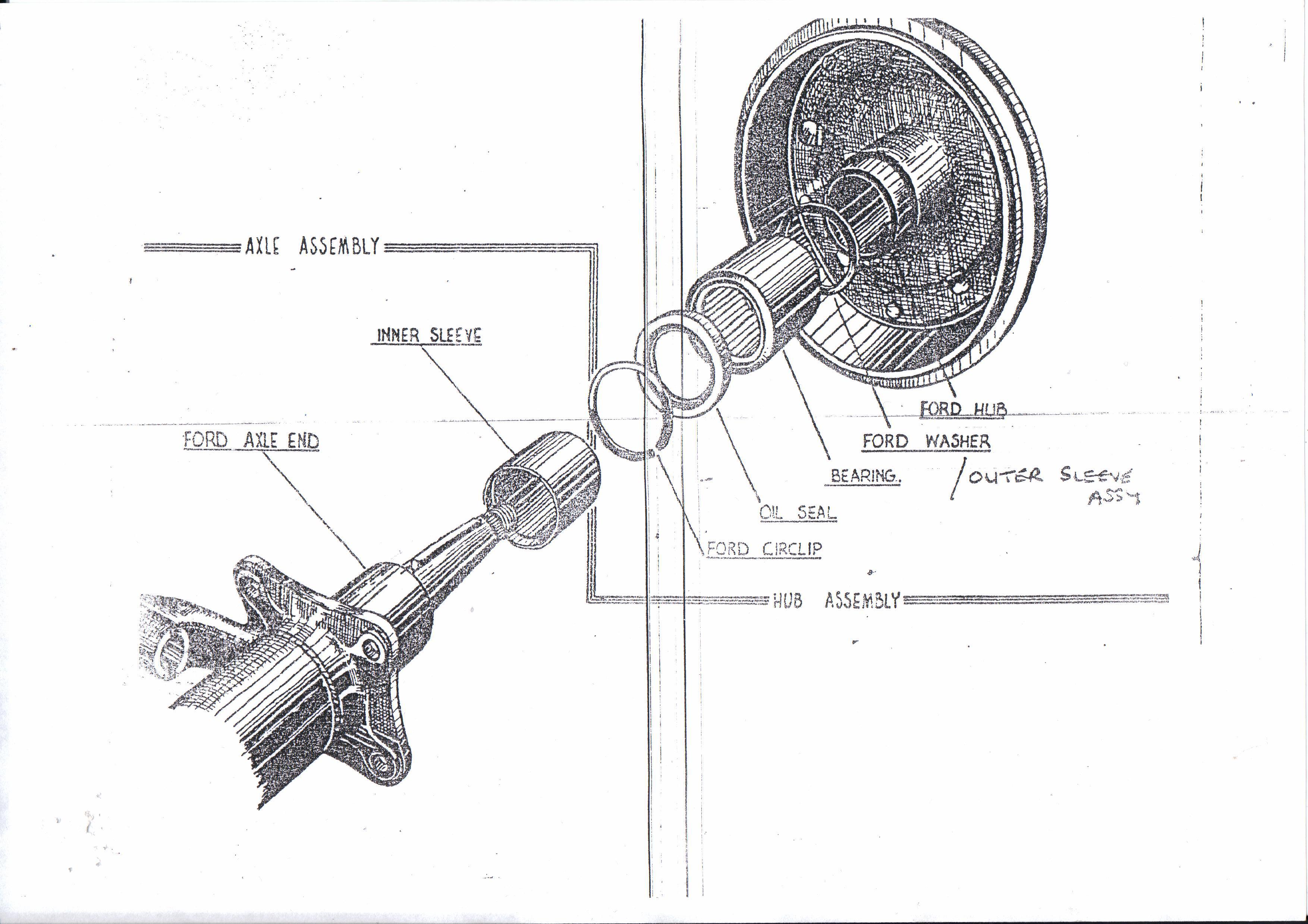 100E-1225-RK: rear axle wheel bearing repair kit - Wheels & Hubs