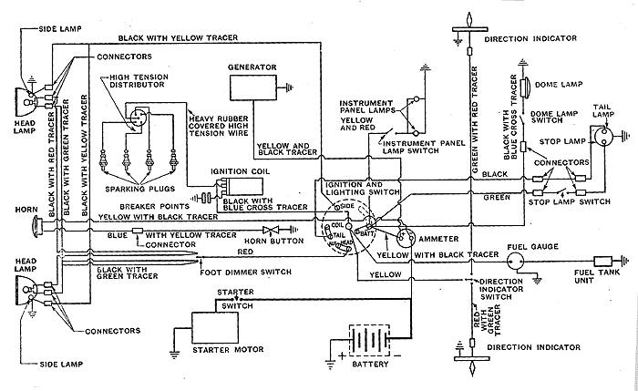 128: wiring diagram 7W and 7Y | Small Ford Spares ac wiring diagrams mazda 6 diagram 1971 el 