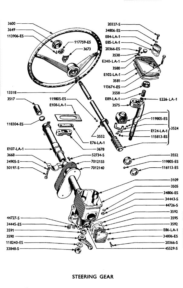 123: 105E steering gear | Small Ford Spares jeep wiring diagrams wrangler 