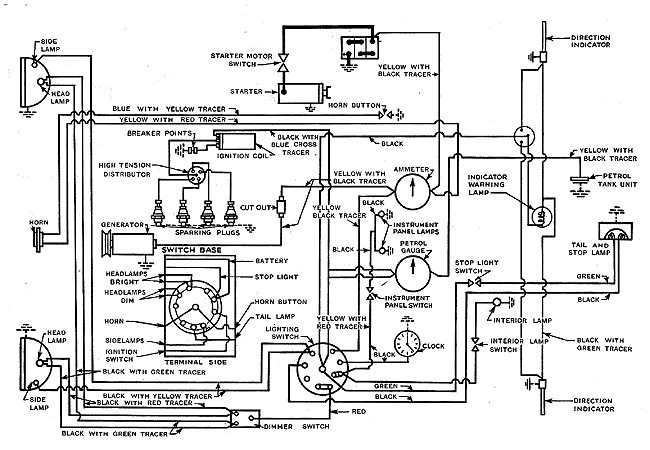 1939 Ford wiring schematic #4