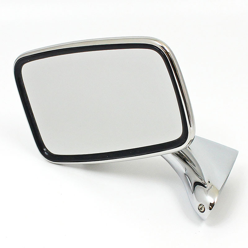 Classic door mounted rear view mirror - Chrome - Left hand side