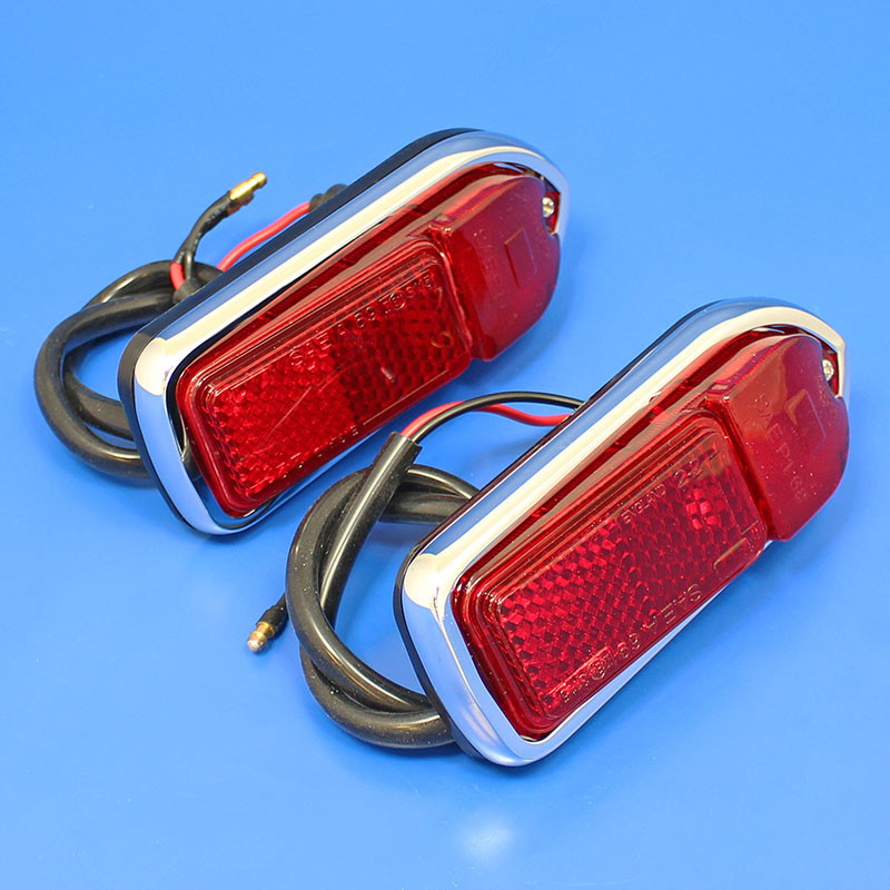 Red Front Right Side Marker Lamps L824 - handed PAIR
