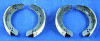 Rear brake shoe set