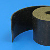 Flat rubber glazing strip