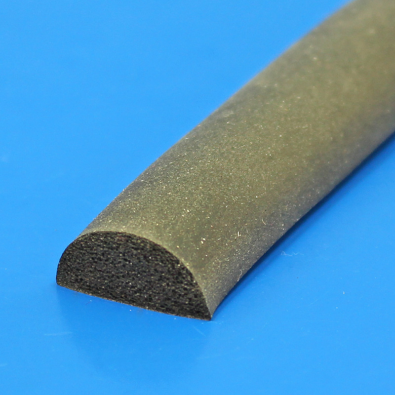 Sponge half round section - 25mm base x 12.5mm high