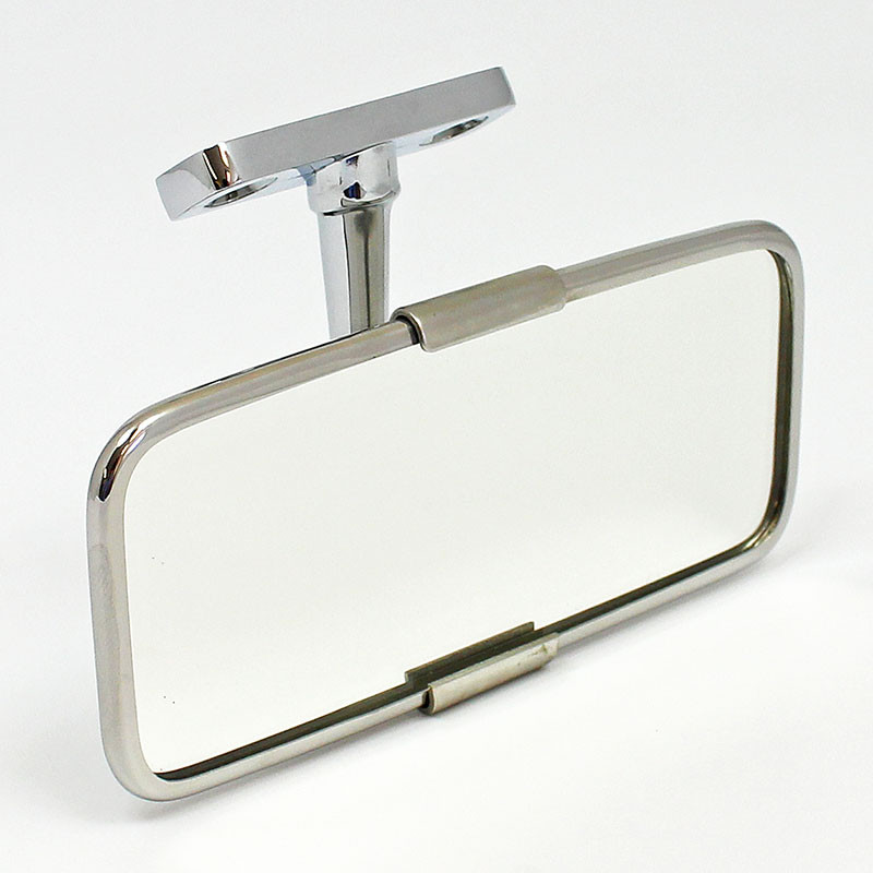 Classic rear view mirror - Top mounted, stainless steel