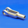 Yoke end - Long, 1/4" UNF thread, with hole for 9/32" pin