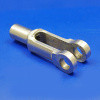 Yoke end - Long, 1/4" UNF thread, with hole for 9/32" pin