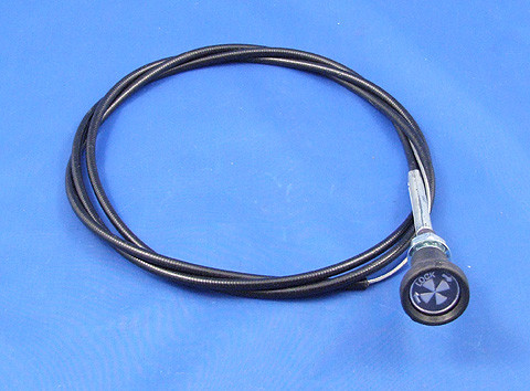 Locking choke cable - 1500mm long, patterned knob