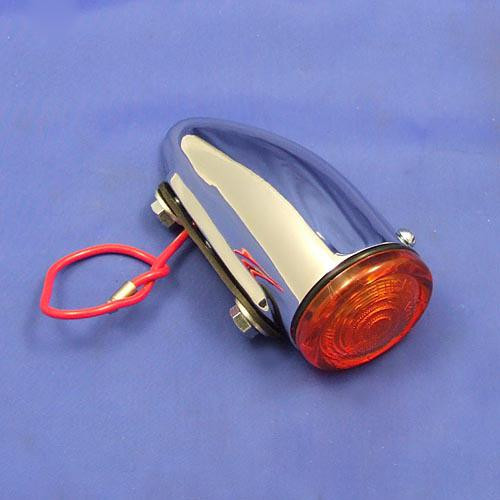 Indicator Lamp - Equivalent to Lucas 1130 type, amber plastic lens