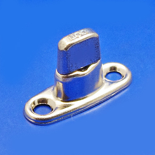 Turnbutton fastener - Double height, nickel