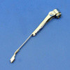 Wiper arm - Post-war pattern, chrome, to suit 3/16" or 1/4" diameter drive shafts with slot end fitting