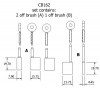 Dynamo and starter brush sets