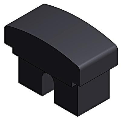 Door buffer rubber - 32mm x 23mm x 16mm thick