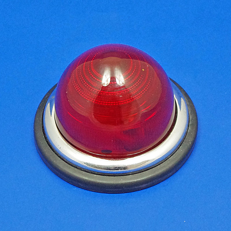 Side, Rear or Indicator Lamp equivalent to Lucas 594 (Flush Mount) - Red rear with glass lens