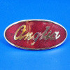 Anglia enamel badge red