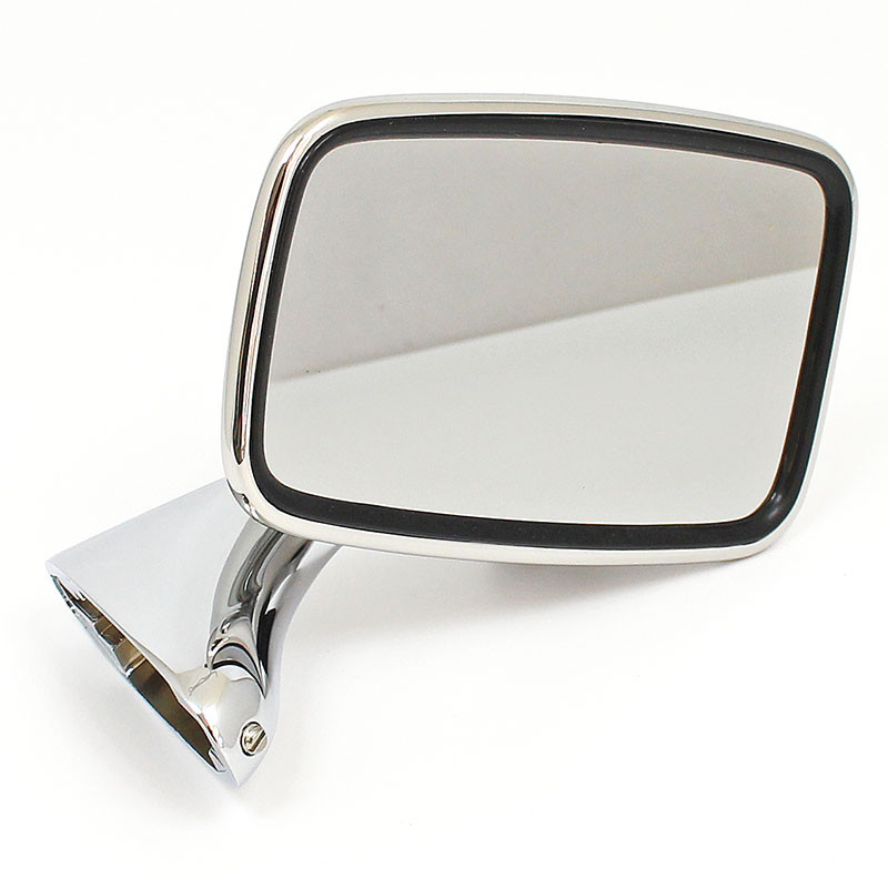 Classic door mounted rear view mirror - Chrome - Right hand side