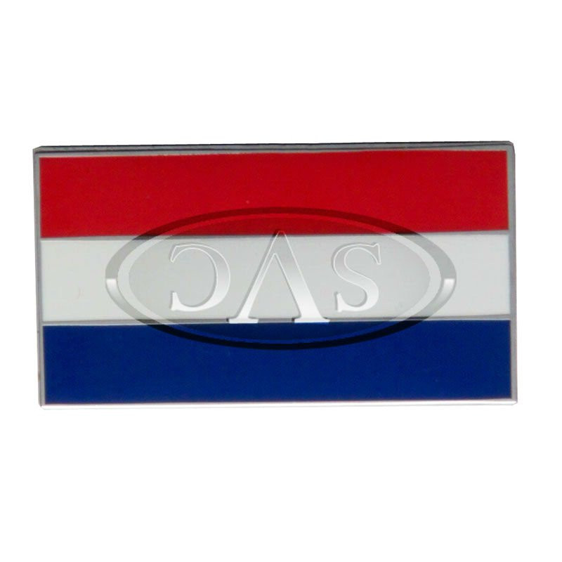 Holland enamelled 38mm flag badge, self adhesive