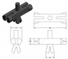 Chrome body moulding / trim clip