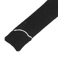 Windscreen filler strip - Black, arrow head