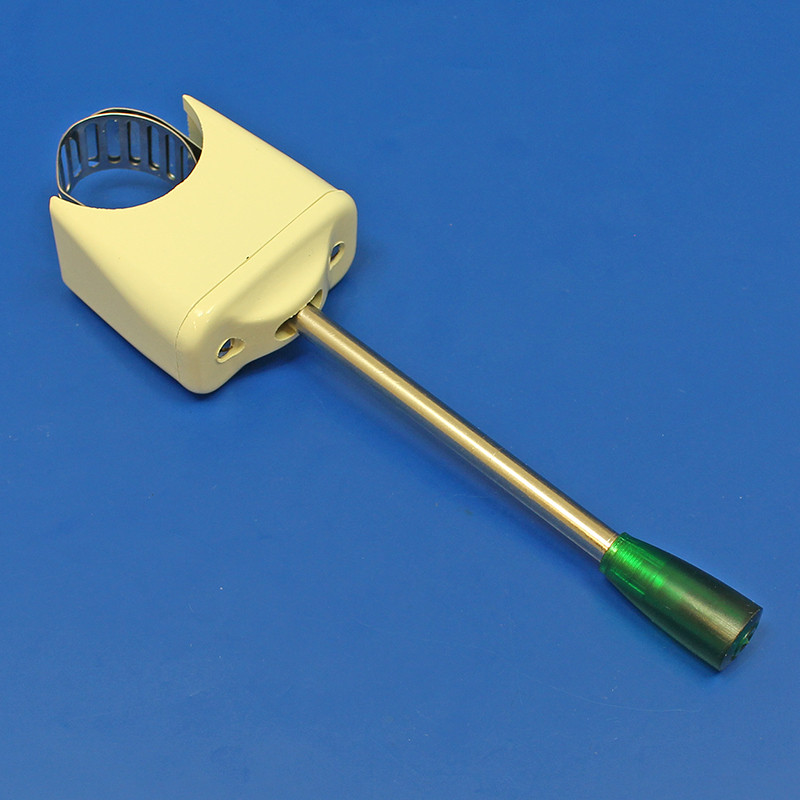 Column mounted indicator switch - Ivory, with green illuminated end