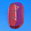 Rear light lens red - right