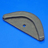 Rubber bonnet corner - Rounded with metal bonded insert