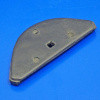 Rubber bonnet corner - Rounded with metal bonded insert