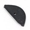 Rubber bonnet corner - Rounded with metal bonded insert