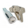Lock barrel device with keys