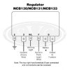 Voltage regulator/cut out - RB340 22 Amp 12V - as NCB130