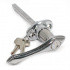 Locking with flat escutcheon