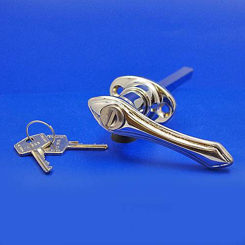 Exterior door handle - Flat escutcheon - Locking with flat escutcheon