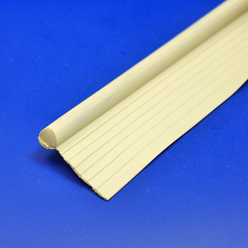Wing piping - Solid plastic, COLOURED, 6mm bead 25mm flange - Old english white