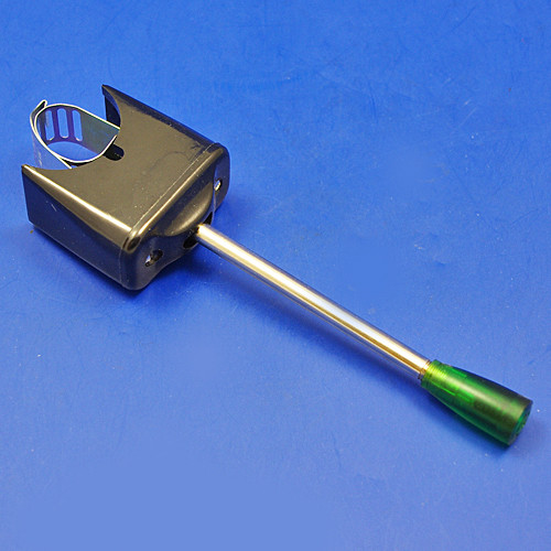 Column mounted indicator switch - Black with green illuminated end