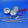 Oil cleaner kit with replaceable cartridge