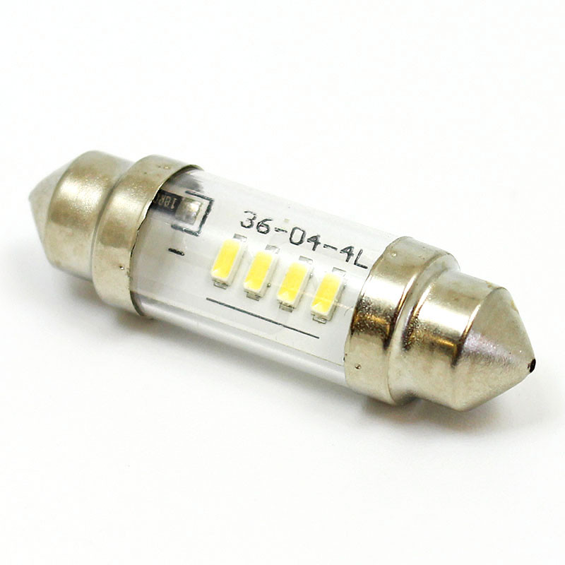 White 6V LED Festoon lamp - 11x36mm FESTOON fitting