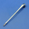 Wiper arm - Post-war pattern, chrome, to suit 3/16" or 1/4" diameter drive shafts with slot end fitting