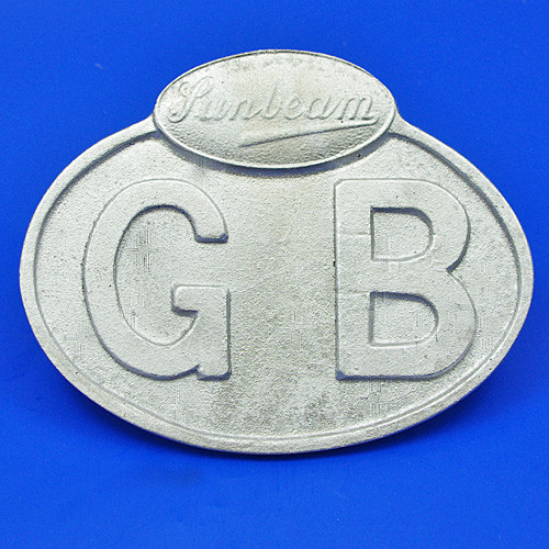 Cast GB plate marked Sunbeam