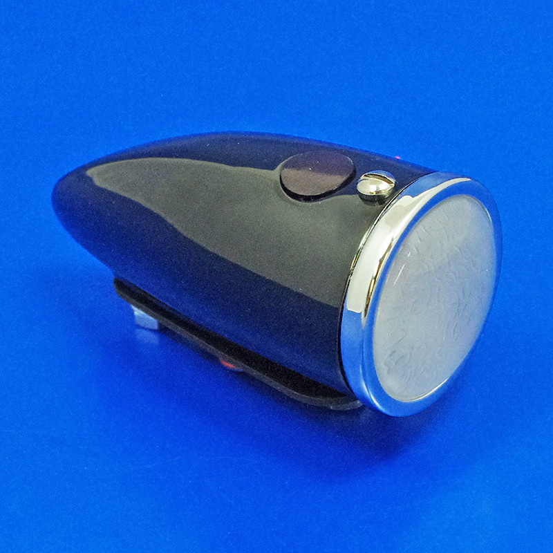 Side/Indicator lamp - Equivalent to Lucas 1130 type, black body with Toby 'red dot' tell tale insert