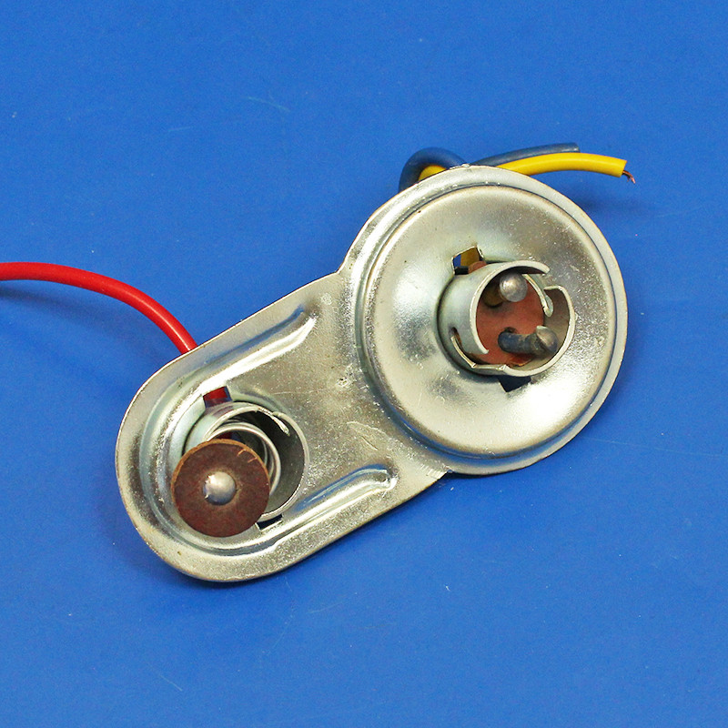 Combined motorcycle headlamp and side light bulb holder - BA15D & BA15S