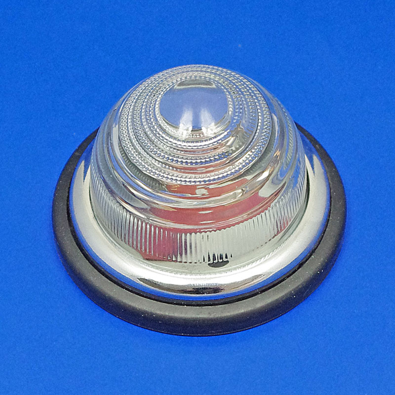 Side, Rear or Indicator Lamp equivalent to Lucas 594 (Flush Mount) - Clear side with glass lens