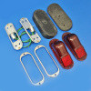 Angled wing mounting rear lamp assembly (PAIR)