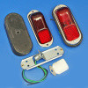 Angled wing mounting rear lamp assembly (PAIR)