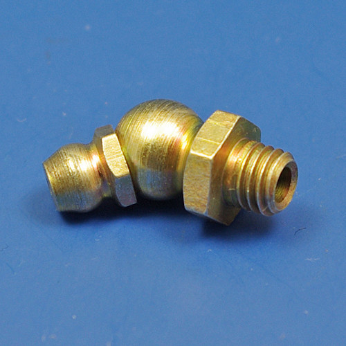 Hydraulic grease nipple - 45 degree angle - 1/4