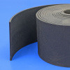 Flat rubber glazing strip