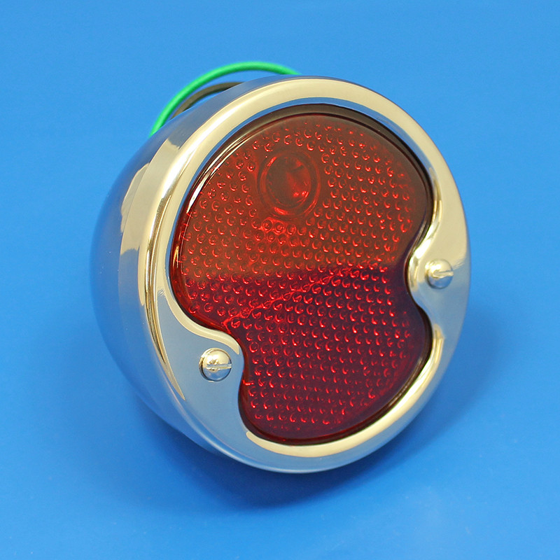 'Duolamp' rear lamp - Red reflective single glass lens, NO side lens